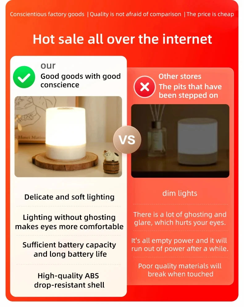 Modus Living Eclipse Touch Bedside Lamp