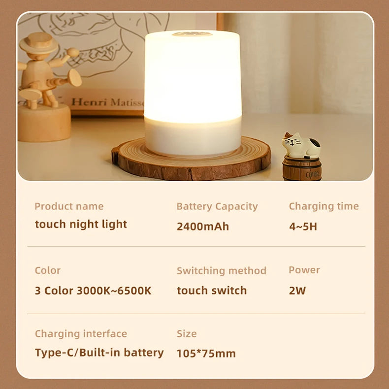 Modus Living Eclipse Touch Bedside Lamp